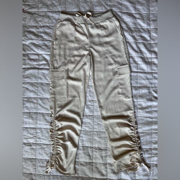 Revolve Superdown Natasa Ruched Cargo Pant Cream Streetwear Gorpcore - Small - Picture 2 of 11